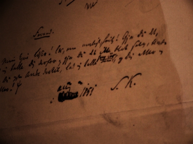 kirkegaard's handwriting (Soren K initials)- 3